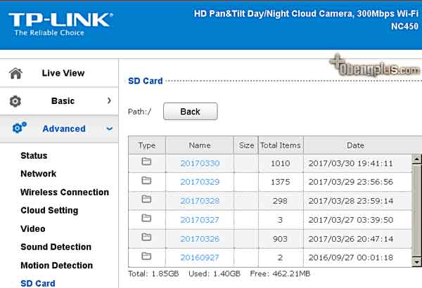 Cara menyimpan file video camera securty 24 jam Camera Night
Vision TP-Link NC450 Cloud Camera