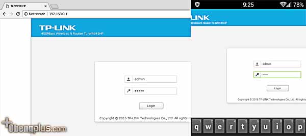 Password WIFI default TP-LINK WIFI TL-WR941HP login admin password
 admin