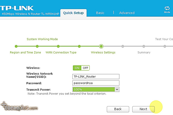 TP-LINK TL-WR941HP Router Mode Setting wireless dan password