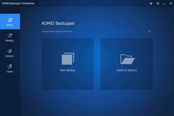 Software cloning harddisk Aomei Backupper