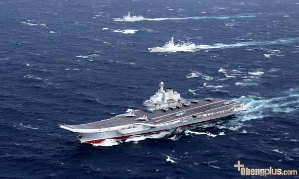 Kapal induk Liaoning China sudah bertugas dikawal kapal patroli