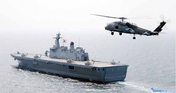 Kapal induk Korea Dokdo untuk membawa helikopter