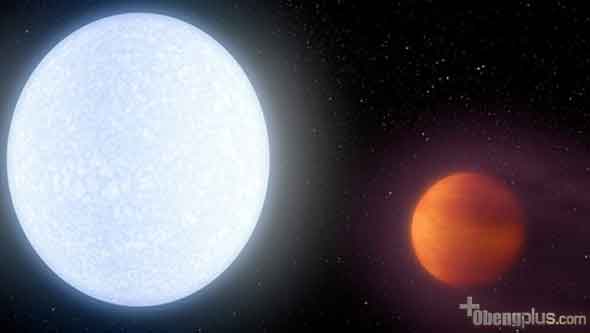 Planet KELT-9b terpanas dengan bintang yang juga sangat panas