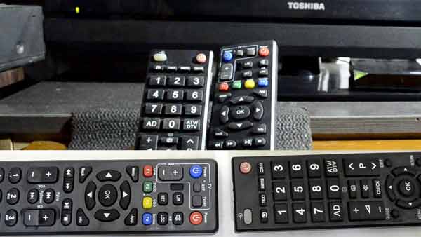Model remote Android TV