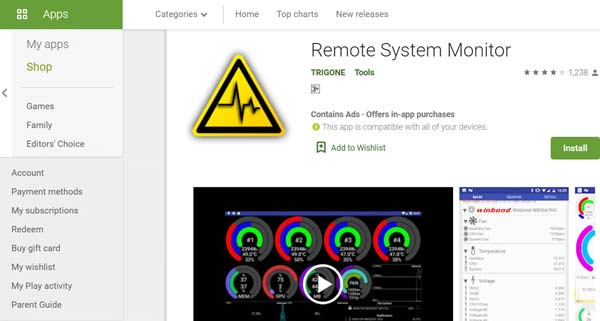 Download Remote System Monitor Android from Google Play