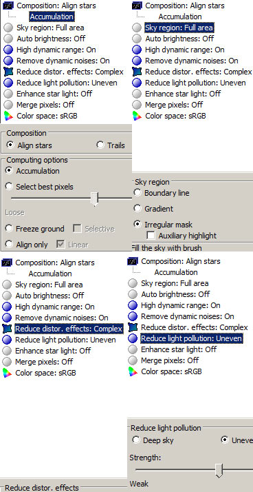 Cara setting software Sequator untuk foto bintang 