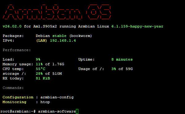 Install Armbian-Softwar for Home Assistant
