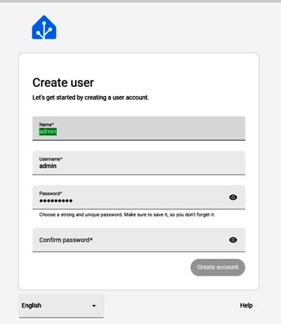 Login Home Assistant Armbian OS