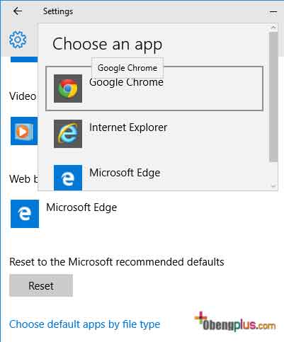 Menganti browser Microsoft Edge ke browser lain seperti Google Chrome