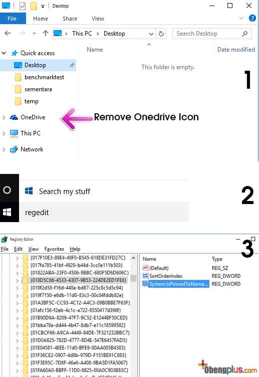 Remove OneDrive Icon from Explorer