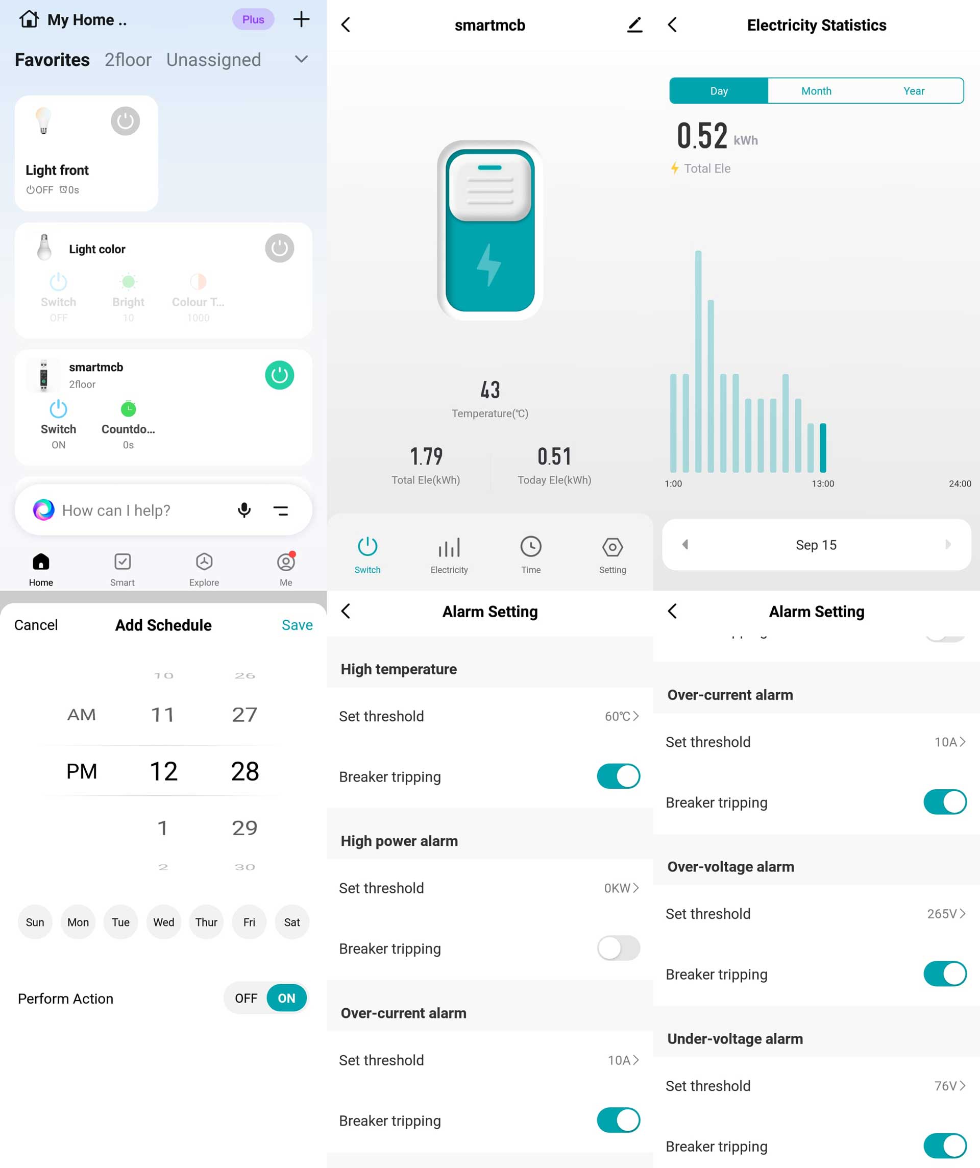 App Smart MCB Tongou Tuya Pairing