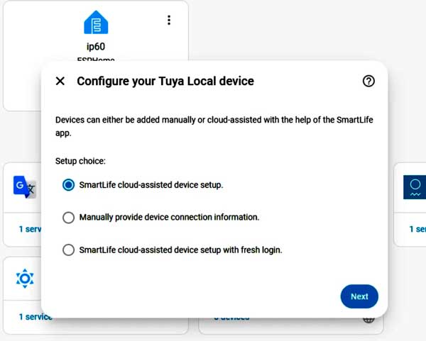 Configure Tuya Local