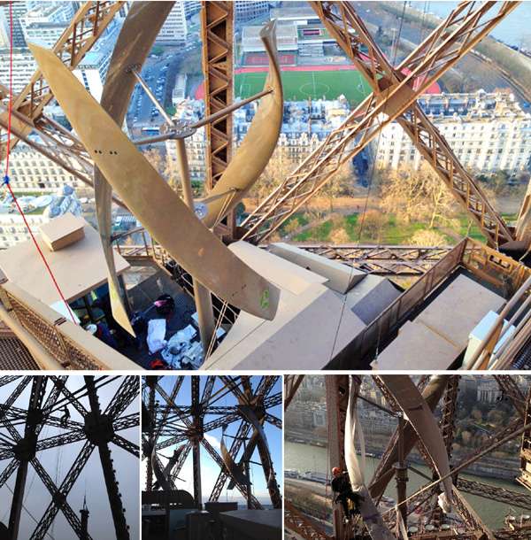 Wind Turbin VisionAIR5 dipasang di Eiffel