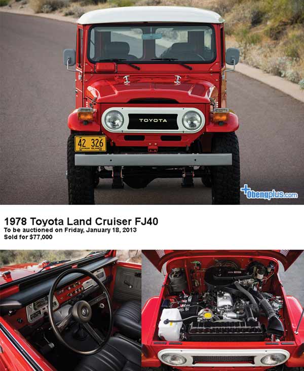 Mobil Toyota Land Cruiser FJ40 tua seharga mobil baru