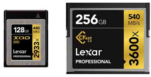 Lexar CF dan XQD paling cepat secepat SSD