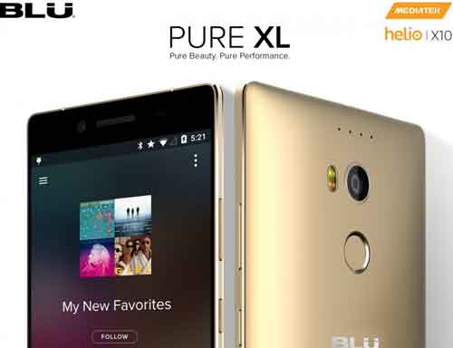 Blu Pure XL spesifikas layar 6 inci Quad HDi 