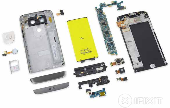 LG G5 komponen hanya 16 bagian