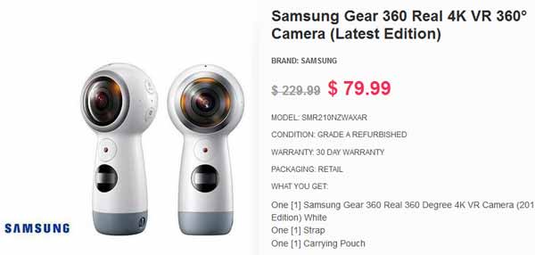 camera 360 derajat Samsung Gear 360 September 2018