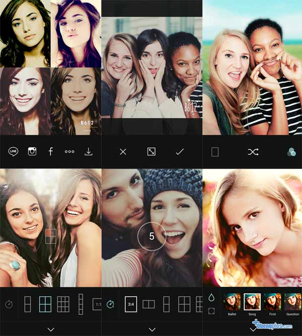 B612 foto selfie Android dengan filter dan auto timer untuk foto