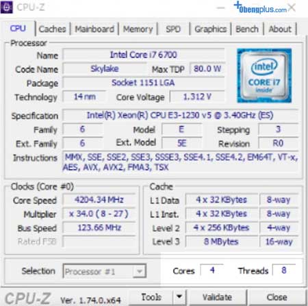 Test benchmark E3V5