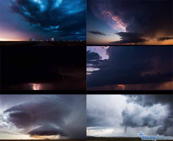 Timelapse Vorticity fotografer mengejar badai