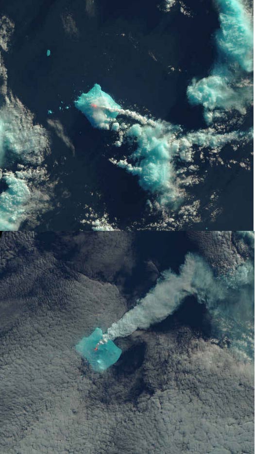 Gunung Sourabaya meletus tapi tidak ada yang melihat kecuali Nasa