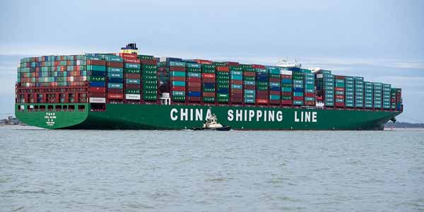 Kapal kontainer terbesar CSCL  