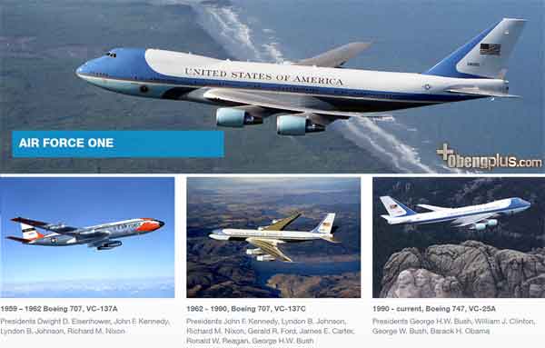 Pesawat Air Force One kedua akan dibangun Amerika