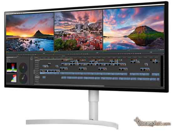 Monitor LG 34WK95U tipe HDR monitor video editing