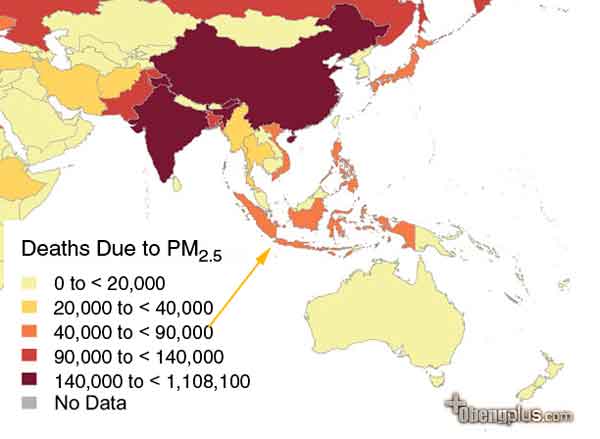 Daerah dan negara paling berpolusi penyebab kematian dini