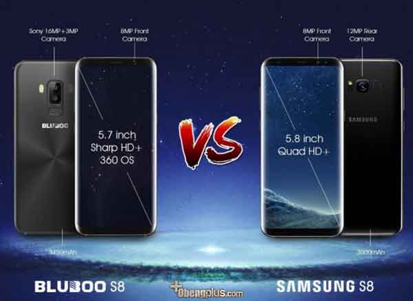 Bluboo S8 mirip Samsung S8 tapi murah Mediatek MT6750