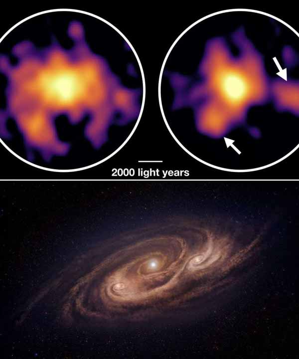 Galaksi COSMOS-AzTEC-1 lahir bintang lebih cepat 1000 kali dari galaksi kita