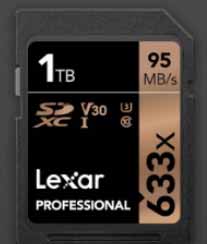 SDcard Lexar 1TB 644x SDXC UHS1