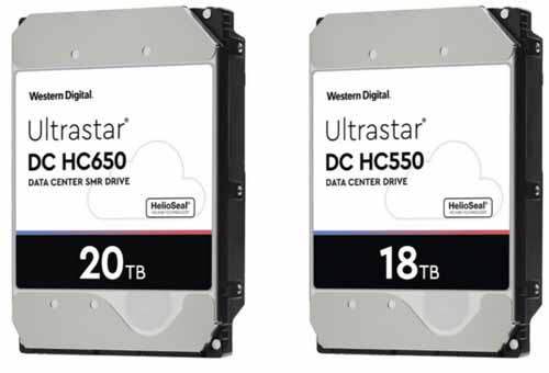 Harddisk WD Ultrastar DC HC650 WD Ultrastar DC HC 550 mentok di 18 dan 20TB