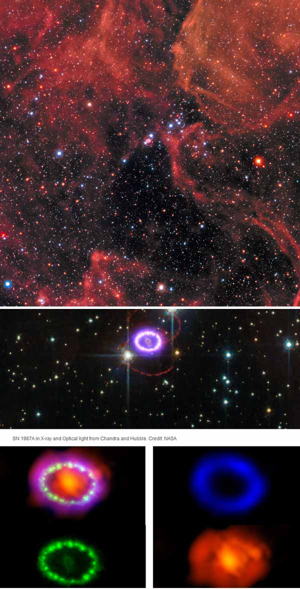 Zoom Nebula 1987A dari teleskop Chandra X-Ray