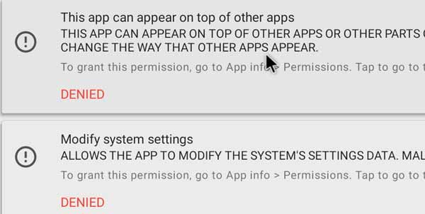 Menu setting Modify System Display Over