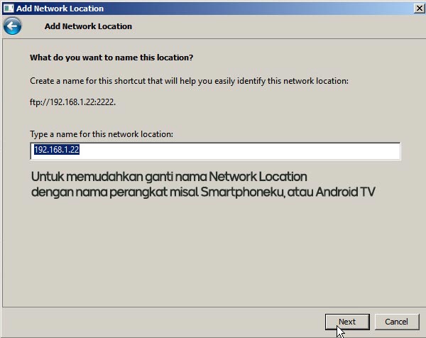 Rename FTP Smartphone or Android TV