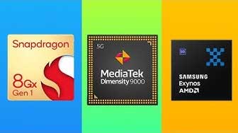 Snapdragon 8 Gen1 Dimensity 9000 Exynos 2200