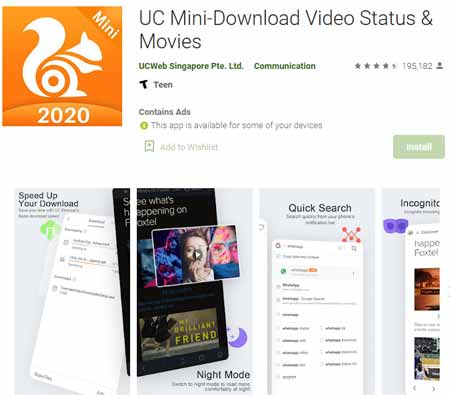 UC Browser not safe