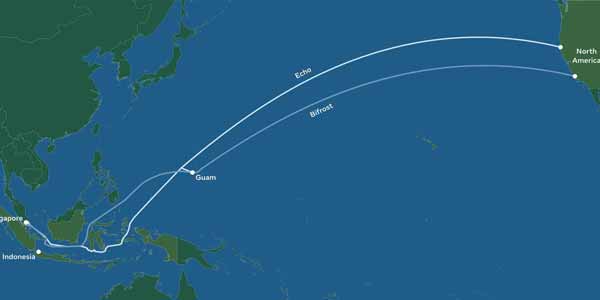 Kabel bawah laut Echo dan Bifrost milik Google dan Facebook langsung ke Indonesia