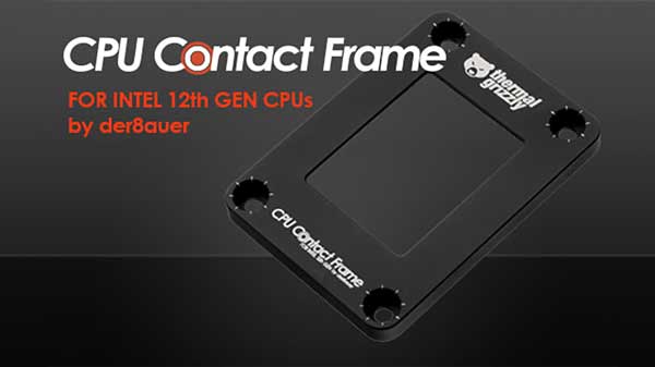 Penahan plat socket Intel Alder Lake Gen12 Thermal Grizzly Contact Frame