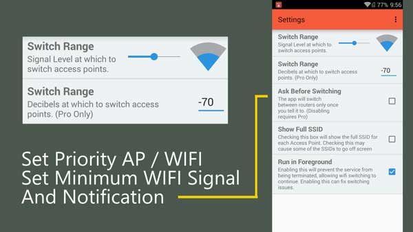 Prioritas koneksi WIFI di ponsel Android