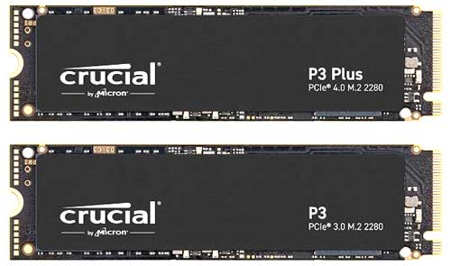 SSD Crucial P3 dan P3 Plus NVMe