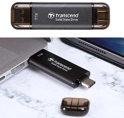 Flash disk kapasitas besar Transcend ESD310C