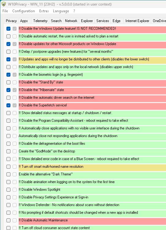 Win10Privacy Tweaks