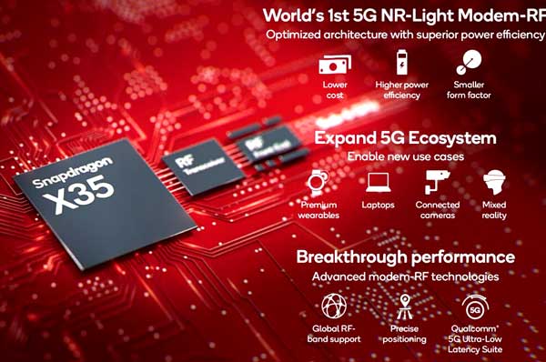 Snapdragon X35 X32 lebih murah hemat power 5G 4G