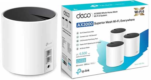 TP-Link Deco X55 Pro AX3000 WIFI Mesh WIFI 6 koneksi stabil sampai 2000 meter persegi