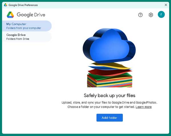 Setting Google Drive ke local my computer