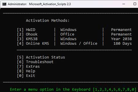 Activation Windows 10 Windows 11 Script