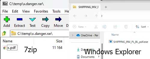 Malware download payload di dalam ZIP file